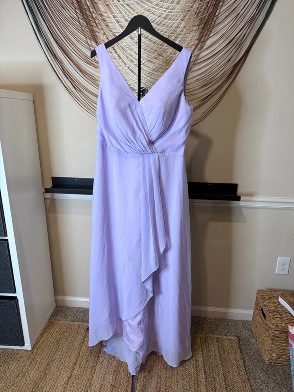Lilac lavender formal corset dress XL EUC 3061